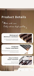 Paneles de Pared Interiores de WPC, Resistentes a la Humedad, Impermeables, Insonorizantes, Resistentes al Fuego, Revestimiento de Pared Moderno para Decoración Interior de Gimnasios - Product Image 5