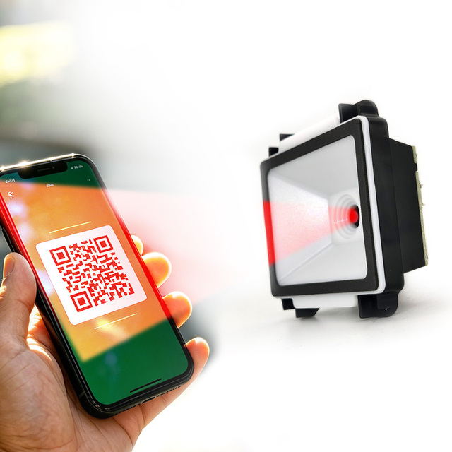 EMT8020AL High Speed Fixed Mount Barcode Scanner Module 1D 2D QR Code Reader for Self-service Terminal