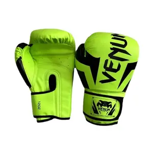 Gants de boxe en cuir PU pour la formation d'arts martiaux nouveau noir OEM Logo couleur matériel adultes personnes origine Type