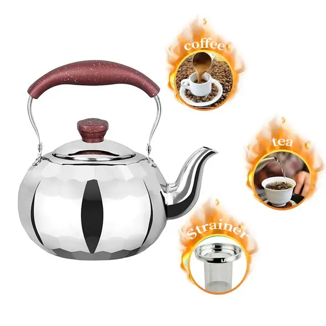 Đồ dùng nhà bếp không chịu nhiệt xách tay thép không gỉ nhỏ ấm trà Set với Infuser Tea Infuser Ấm đun nước