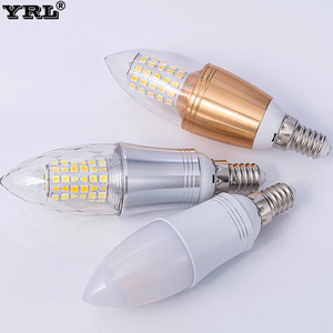 Bombilla LED tipo vela E27 con base de aluminio SMD 2835 AC 85-265V, control remoto, 6000K luz diurna, 1000LM, Par36 - Product Image 3