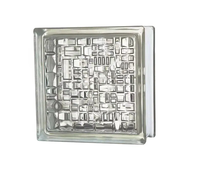 Meilleur prix – Brique/bloc de verre creux dépoli transparent 190x190x80mm – Couleurs bleu, vert, rouge, rose pour extérieur, salon, salle de bain