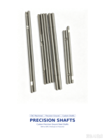Poros Linear Presisi Baja Tahan Karat yang Dimesin CNC Khusus, Panjang Kustom Presisi Tinggi, Layanan OEM/ODM
