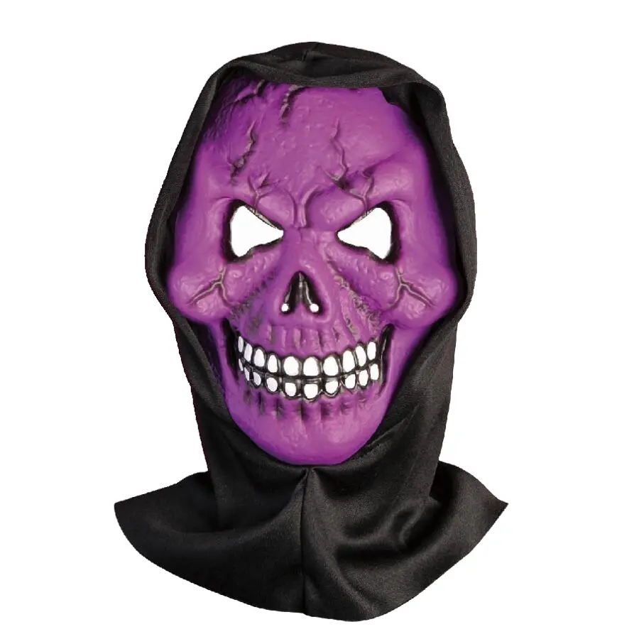 Spezielle Scary Purple Skull Ghost Gesichts masken für Halloween