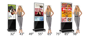 Écran publicitaire LCD tactile Android extérieur personnalisé de 85 pouces avec support au sol pour magasins de détail, métros et centres commerciaux - Product Image 2