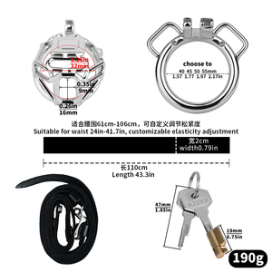 Jaula de Castidad Metálica para Hombres, Dispositivo de Castidad Masculina, Jaulas para Pene para Adultos, Jaula para Pene BDSM, Juguetes Sexuales de Bondage para Parejas - Product Image 6