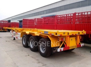 WS Skeleton Trailer 40ft <span class=keywords><strong>container</strong></span> Trailer sử dụng khung gầm <span class=keywords><strong>container</strong></span> xương Trailer bán - Product Image 6