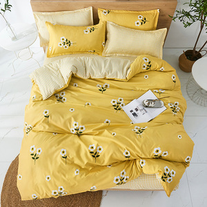 China Groothandel Microfiber Polyester Daisy Bedrukt Laken Dekbedovertrek Beddengoed <span class=keywords><strong>Set</strong></span> - Product Image 3