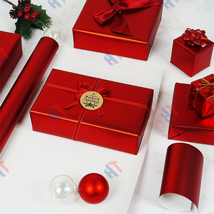 الأفضل مبيعًا فاخر مخصص نمط مطبوع الثقيلة ورقة رقائق الألومنيوم لفة ورق تغليف الهدايا - Product Image 3