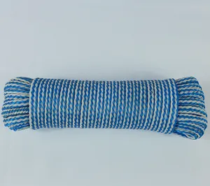 便宜的价格8毫米10毫米20毫米聚乙烯塑料绳聚乙烯编织绳包装钓鱼系泊