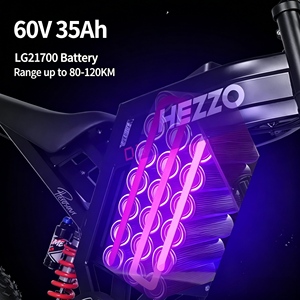 Bicicleta Todoterreno de Alto Rendimiento de 70 km/h para Adultos, Batería de 30 AH, Bicicleta Eléctrica de Largo Alcance de 120-150 km - Product Image 4