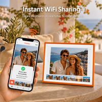 Cadre photo numérique Wi-Fi 10,1 pouces avec écran tactile IPS HD 1280 * 800, lecture de musique/vidéo