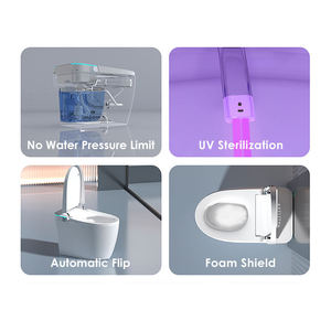 Inodoro Inteligente <span class=keywords><strong>para</strong></span> Hotel y Hogar con Apertura y Cierre Automático, Sensor de Pie, Pantalla Digital, Asiento con Calefacción y Descarga Automática - Product Image 4