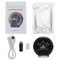 Diffuseur d'arômes solides pour grille d'aération de voiture, lampe d'ambiance musicale rythmique, commande vocale, chargement USB