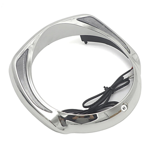 Anillo Decorativo para Faro Delantero de Motocicleta con Luz de Giro Ámbar para Touring Street Glide Road King Electra Tri Glide FLHR FLHX FLTXR - Product Image 3