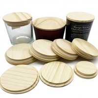 Couvercle en bois professionnel pour bougies et gobelets, couvercle scellé pour aromathérapie et boissons