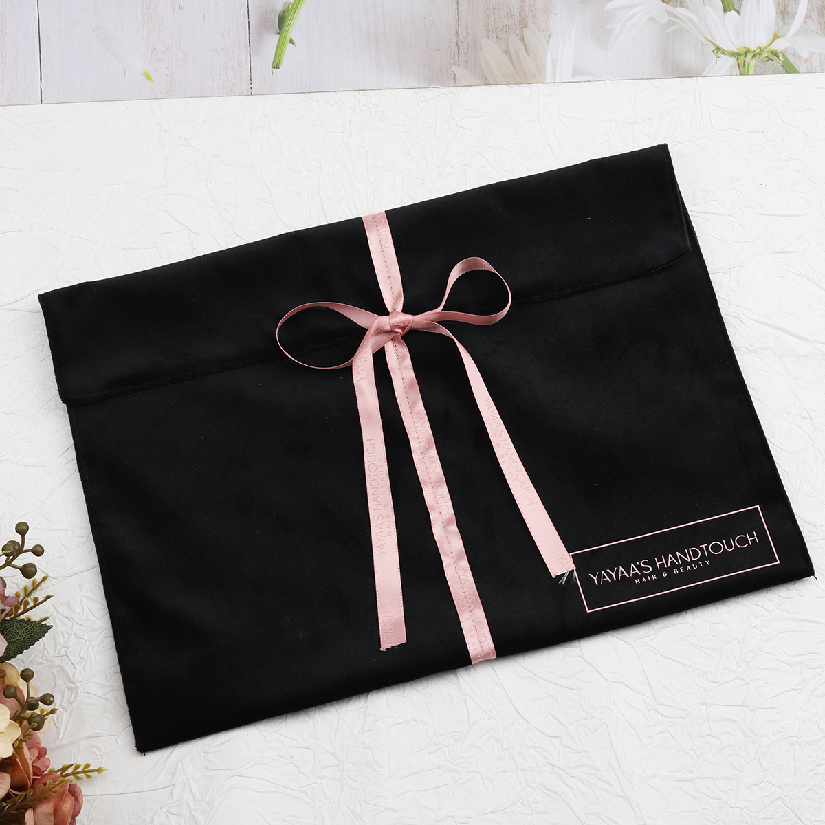 satin envelope bag for hair
