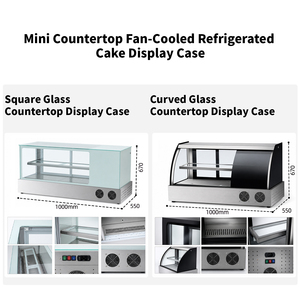 Vitrina Refrigerada para Pastelerí<span class=keywords><strong>a</strong></span>, <span class=keywords><strong>de</strong></span> Una Sola Temperatura, con Vidrio Curvo, Iluminación LED y Control Digital - Product Image 3