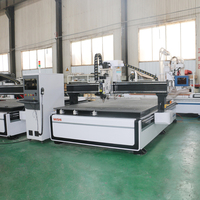 Machine de fraisage CNC ATC 2100*3000 avec changeur d'outils linéaire pour le travail du bois, gravure CNC sur bois