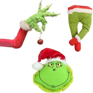 2022 almohada navideña más nueva, funda roja para decoración del hogar fundas de almohada navideñas muñecas navideñas juguetes de Papá Noel/