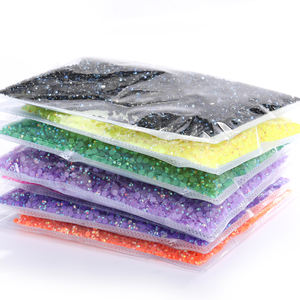 Xichuan Crystal Resin Acrylic Gem Flat Back Round Jelly AB Shiny 2-6mm Rhinestone Nail Art Supplies Prendas de vestir Accesorios de bricolaje - Product Image 2