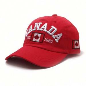 Gorras de Béisbol Bordadas en 3D con la Bandera de Canadá, Personalizadas, de 6 Paneles, de Poliéster/Algodón, de Calidad, al por Mayor para Fabricantes, Deportivas y Formales - Product Image 3