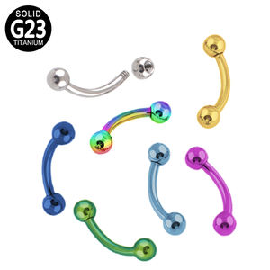GZN основные ювелирные изделия титановый пирсинг для тела с внутренней и внешней нитью ювелирные изделия штанги Подкова Labret спираль серьги оптом - Product Image 2