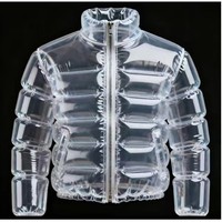 Veste gonflable transparente, manteau imperméable en PVC pour les fêtes à la piscine et à la plage, costume de cosplay amusant et original pour Halloween