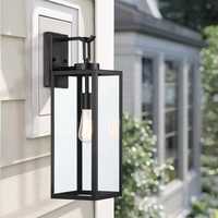 Lampe murale extérieure, lanterne moderne à fixer au mur, luminaire extérieur, applique murale, éclairage LED, métal