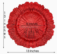 Assiette de présentation réutilisable en plastique de luxe faite à la main avec bord gaufré, fournitures personnalisées pour fêtes, mariages, Noël, la Saint-Valentin, Pâques