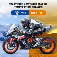 Batterie de moto EBL 12V 6Ah LiFePO4, 180CCA au lithium gratuit, YTZ10S-BS pour VTT, UTV, jet ski, quad, moto, tondeuse à gazon, jet ski