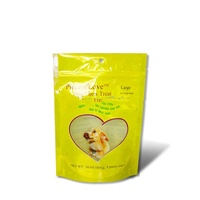 Pochette d'emballage de nourriture crue pour chien fond carré sac de nourriture pour chat et chien avec fermeture à glissière en plastique papier Emballage Plastique
