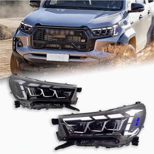 NUELEAD Nuevo Conjunto de Faros Delanteros Sumergibles de 12V de Repuesto para Hilux 2021-2024 con 50W 6000LM 4000K 1 Año de Garantía - Product Image 1