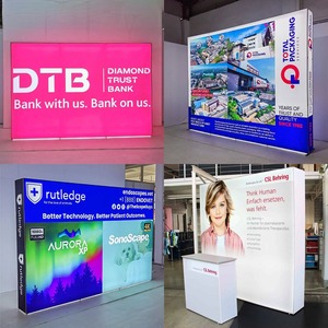 Lắp ráp có thể gập lại xách tay nhẹ seg LED Backlit Pop Up Triển Lãm Đứng tường hiển thị - Product Image 2