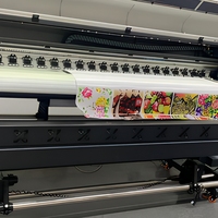 Huayu Produk Terbaru Printer Inkjet 1.85m/1.9m/1.8m 3200 /xp 600 Print Head Bahan Fleksibel Printer Label Tinta Eco-Solvent