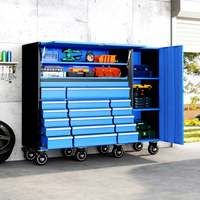 Armoire à outils certifiée CE avec roulettes métalliques pour garages et ateliers, personnalisable, support OEM ODM