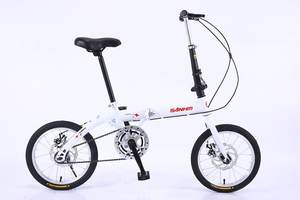 WANTUO Vélo pliant miniature de 16 pouces, léger, 6 vitesses, frein à disque, vélo compact <span class=keywords><strong>Trek</strong></span>, pneus 26*2.6\", capacité de charge de 70 kg, portable - Product Image 6