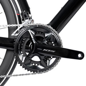 Bicicleta de Carretera de Carbono T8 700C NUEVA 2026 con <span class=keywords><strong>SHIMANO</strong></span> <span class=keywords><strong>105</strong></span> R7120 2*12 Velocidades, Eje Pasante, Freno de Disco Hidráulico, Cuadro de Carbono Aerodinámico - Product Image 5