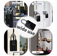 Nouvel arrivage de cadenas à empreinte digitale intelligent en acier inoxydable IP65 à usage intensif et étanche pour le stockage d'entrepôt de porte extérieure