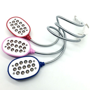 <b>Usb</b> Desk Lamp 13 <b>Led</b> <b>Lights</b> Flexible Neck Colorful Design For Study Work - Product Image 2