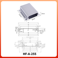 Boîtier en aluminium personnalisé pour projet électrique, boîtiers de convertisseur, communication séparée, amplificateur en aluminium, boîtier de commande, boîtier d'instrument