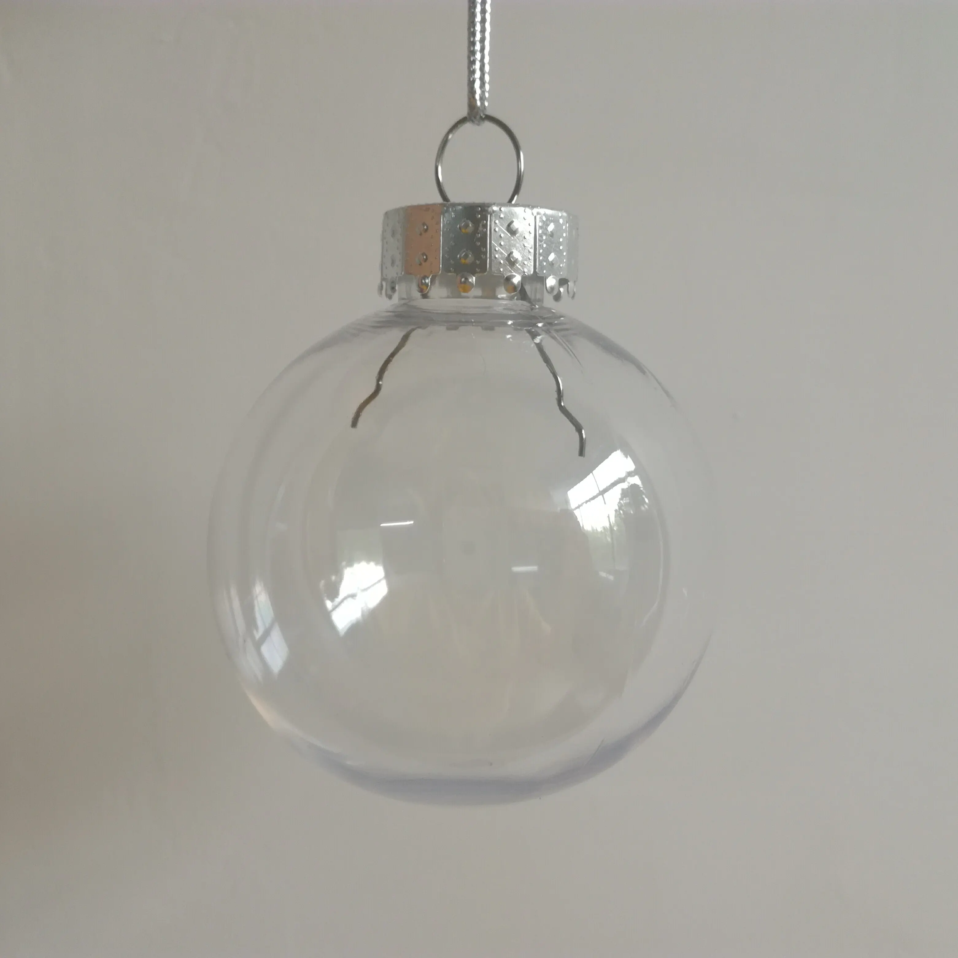 6 см прозрачный пластиковый круглый шар для рождественских шаров