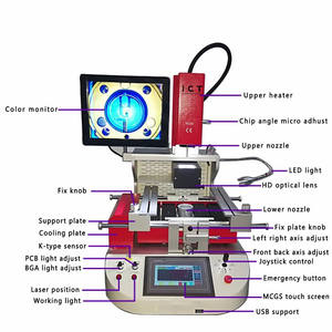 Dom Grátis Infravermelho Estação De Retrabalho BGA Rápida Estação De Retrabalho BGA Estação De Retrabalho Automático Com Preço Competitivo - Product Image 3
