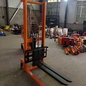 Apilador de palés <span class=keywords><strong>manual</strong></span> hidráulico <span class=keywords><strong>3M</strong></span>, altura de elevación de 1 tonelada para uso en construcción, agricultura, restaurantes, carretillas elevadoras usadas nuevas incluidas - Product Image 4