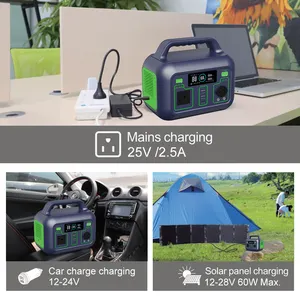 Rechargeable Backup Lifepo4 Off Grid Solar Power Energy 2023 Hot Sale New Arrival 300W Power Station Generator Power Bank 300W