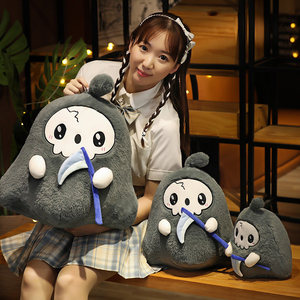 Almohada de Peluche con Diseño de Calavera y Dios de la <span class=keywords><strong>Muerte</strong></span> para Halloween 2026, Muñeco Fantasma Personalizado, Juguetes de Peluche para Regalo de Eventos de Halloween - Product Image 5