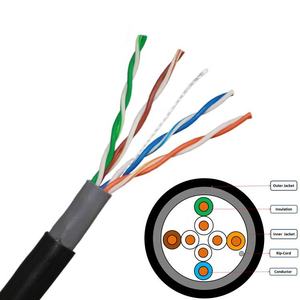 Cat 5e Kabel Bestandener <span class=keywords><strong>Test</strong></span> Reines Kupfer 24AWG 2PR 4PR 305m 1000ft 0,5 UTP Cat5 Cat 5e Außenkabel - Product Image 4