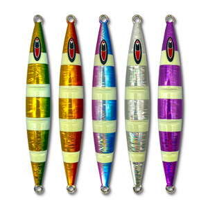 Jig métallique de pêche verticale en eau profonde, gamme complète 20g à 400g, lumineux, en plomb, pour thon et amberjack - Product Image 5