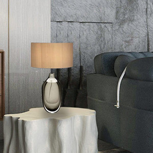 Lámpara de mesa de cristal gris y verde de lujo, decoración del hogar, luz de cristal hecha a mano, sala de estar, Hotel, dormitorio, luz LED, lámpara de escritorio - Product Image 3
