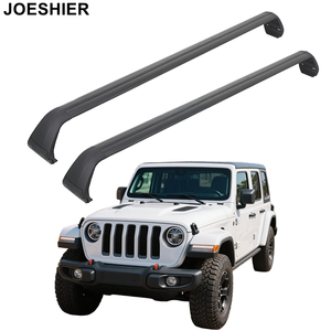 Barras Transversales de Techo para Auto JOESHIER de Aleación de Aluminio Negra para Jeep Wrangler JK JL 2006-2025 Gladiator 2018-UP, Capacidad de Carga 75KG - Product Image 1